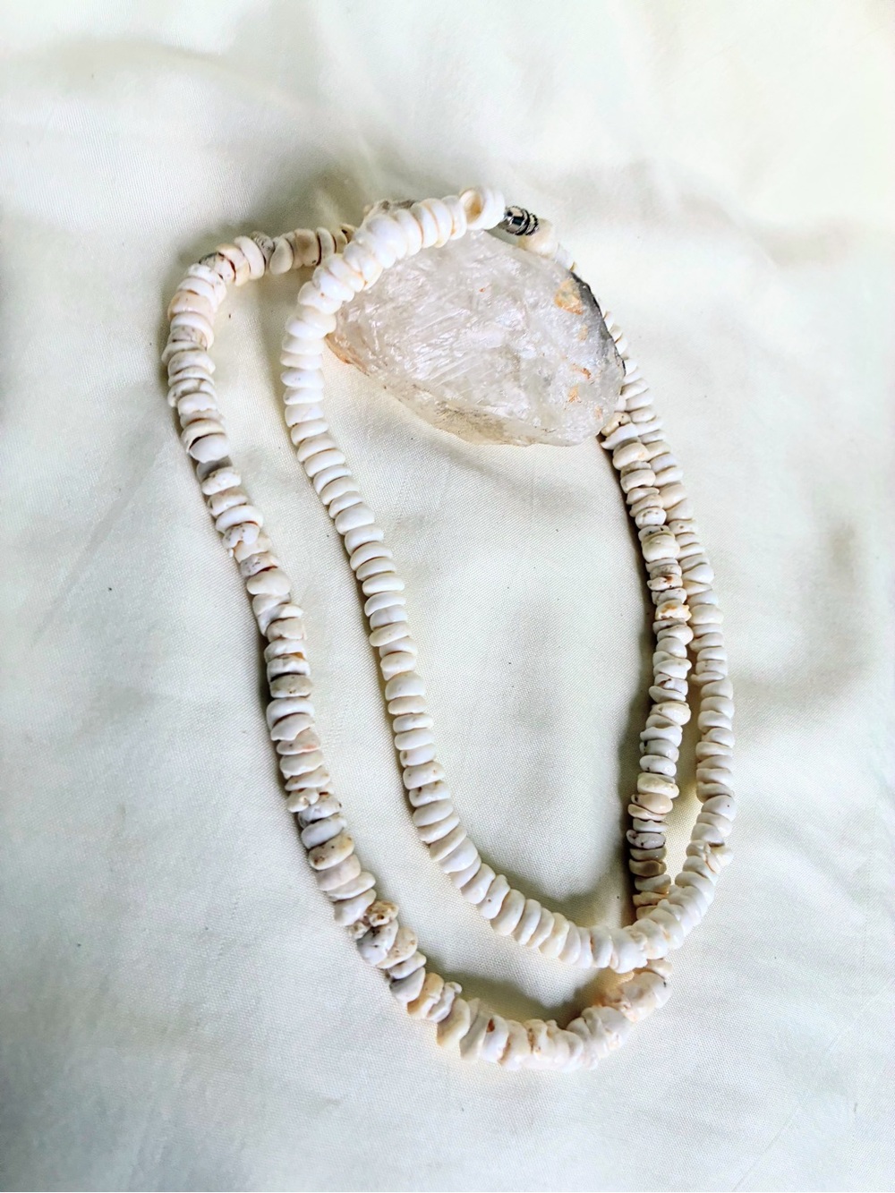 2 Vintage Puka Shell Hawaiian Necklaces Shell Beads